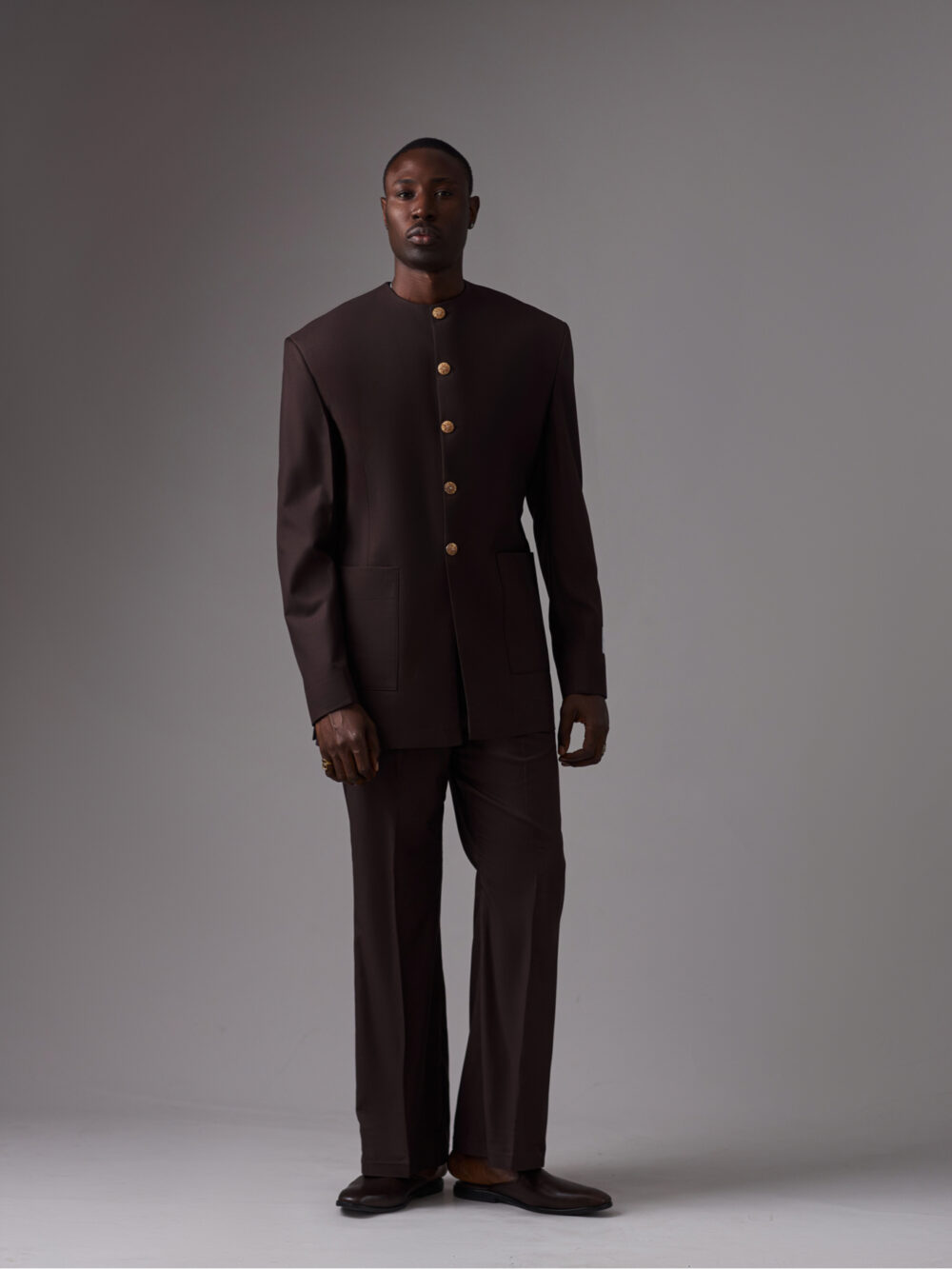 Chocolate Brown 'Sasaki' Suit