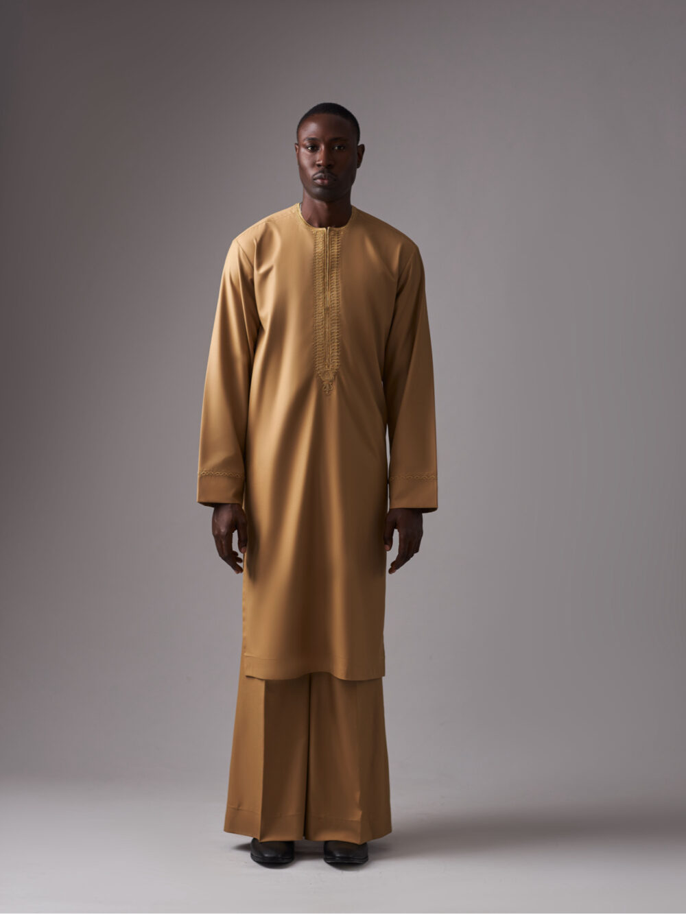 Mustard brown 'Alaafia' Kaftan