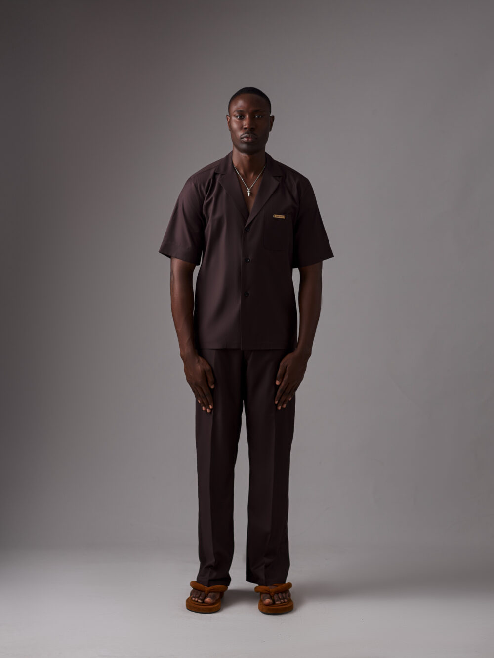 Chocolate Brown 'Ayinde' Shirt and Pants