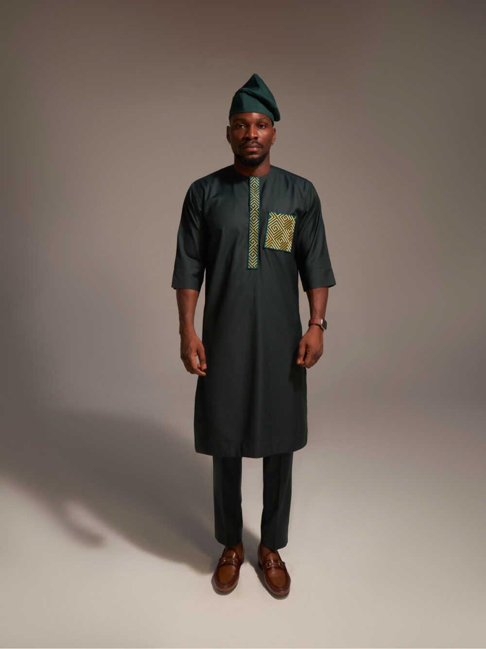 Green 'Tobiloba' Kaftan