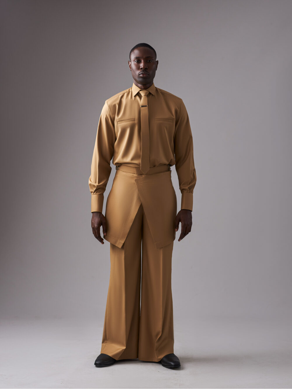 Mustard Brown 'Alakada' Shirt and Pants