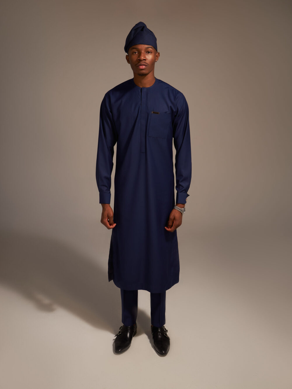Midnight Blue 'Rotimi' Kaftan