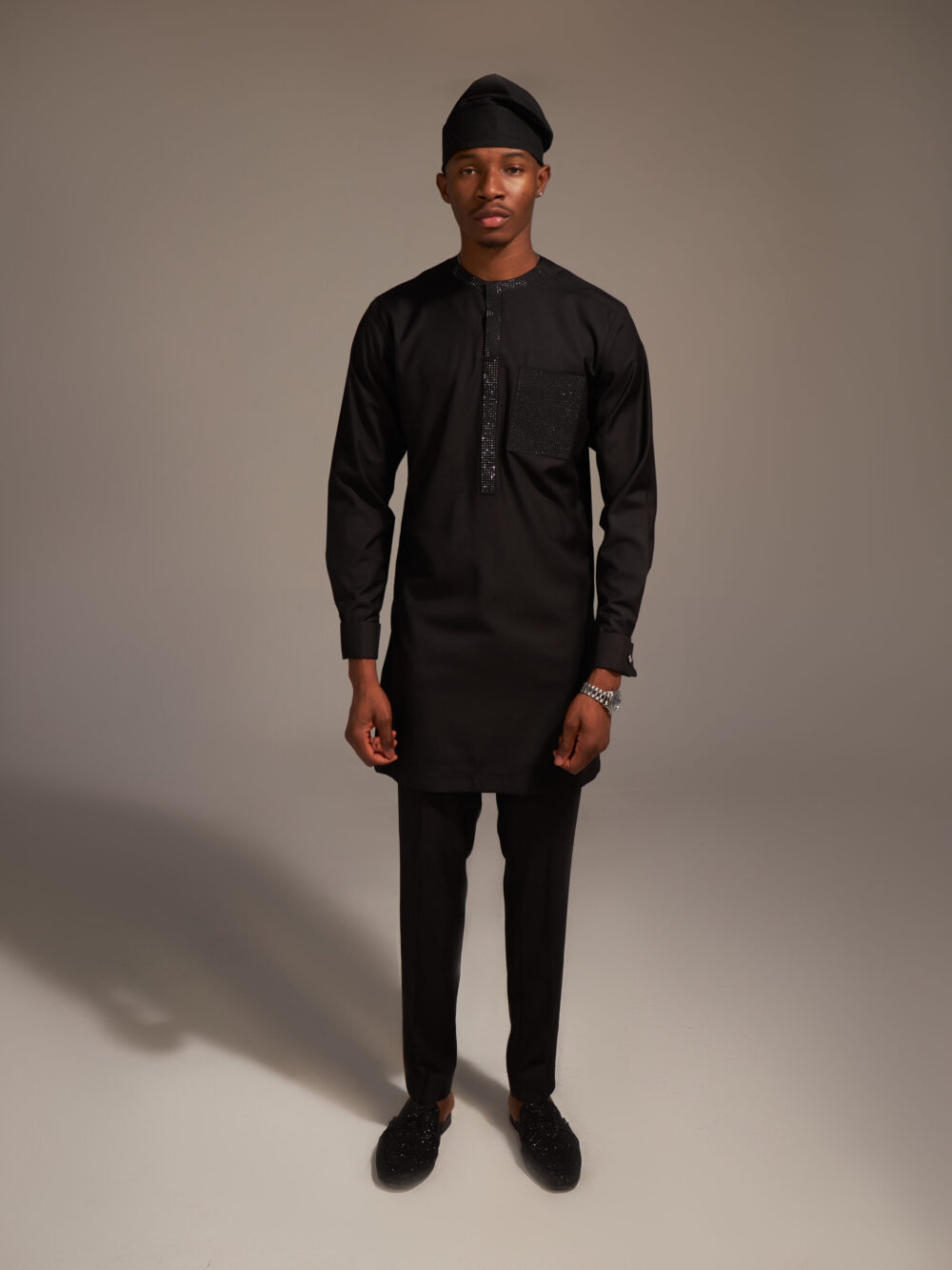 Black 'Demilade' Kaftan