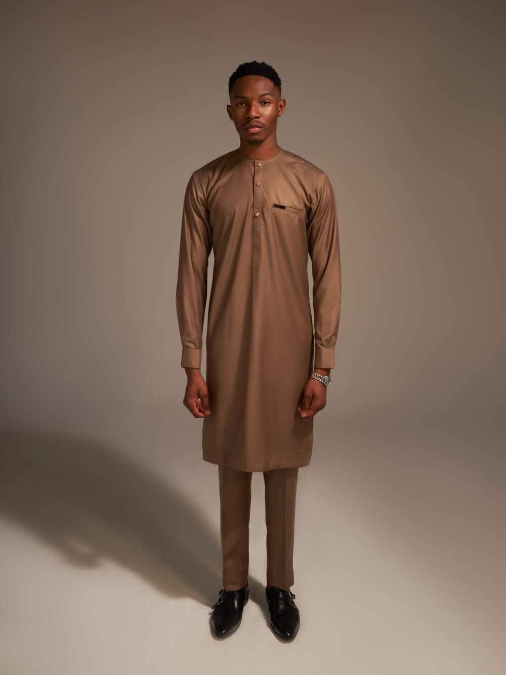 Claystone Brown 'Atunluse' Kaftan